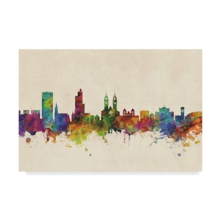 Michael Tompsett 'Winterthur Switzerland Skyline' Canvas Art,22x32